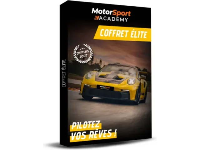 Le coffret Élite, boîtier cadeau Motorsport Academy