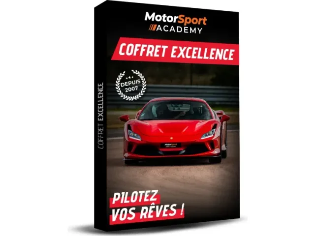Le coffret Excellence, boîtier cadeau Motorsport Academy